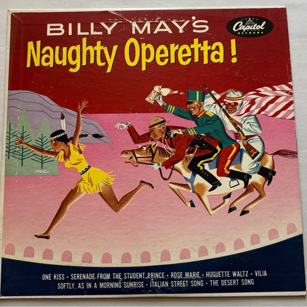 Billy May's Naughty Operetta Capitol 45 Extended Play Album ‎ vintage record